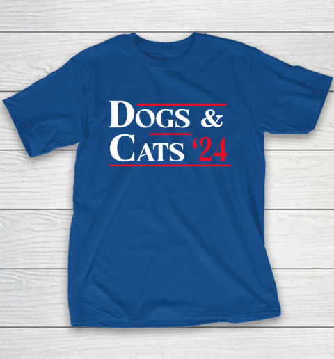 Dogs and Cats 2024 They're Eating The Dogs Youth T-Shirt 6