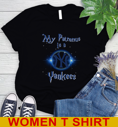 MLB Baseball Harry Potter My Patronus Is A New York Yankees Women's T-Shirt