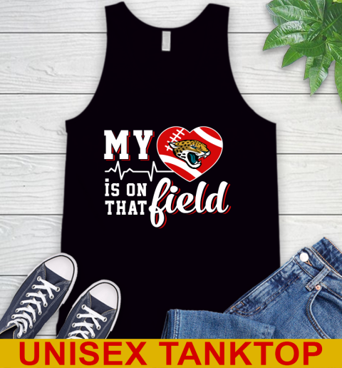 NFL My Heart Is On That Field Football Sports Jacksonville Jaguars Tank Top