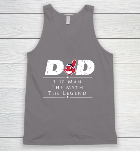 Cleveland Indians MLB Baseball Dad The Man The Myth The Legend Tank Top 6