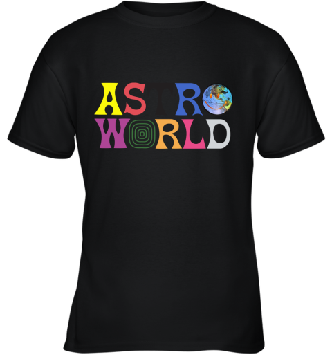 Travis Scott Astroworld White Tour Off Concert Merch Hip Hop Youth T-Shirt