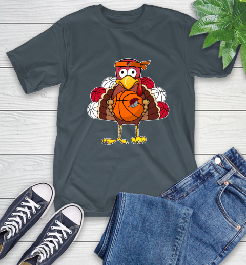 Portland Trail Blazers Turkey thanksgiving day T-Shirt 9