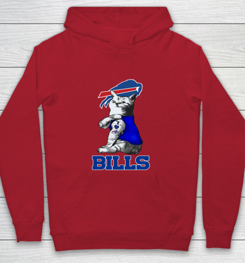 NFL Football My Cat Loves Buffalo Bills Youth Hoodie 7