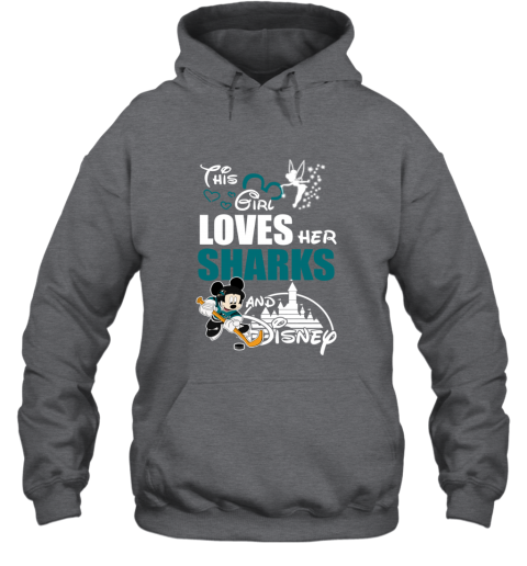 Girl Love Her SAN JOSE SHARKS And Mickey Disney qaqc girl love her san jose sharks and mickey disney hoodie 23 front dark heather