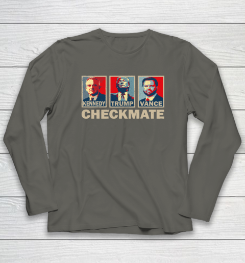 Trump Vance Kennedy Checkmate 2024 Election Republican Long Sleeve T-Shirt 4