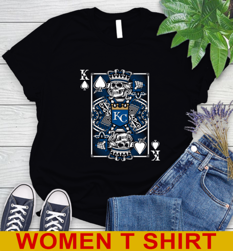 Kansas City Royals MLB Baseball The King Of Spades Death Cards Shirt Women's T-Shirt
