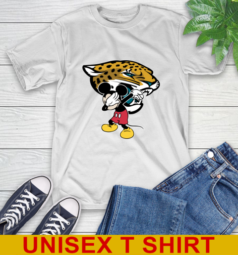 Jacksonville Jaguars NFL Football Dabbing Mickey Disney Sports T-Shirt
