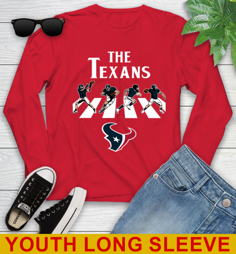 NFL Football Houston Texans The Beatles Rock Band Shirt Youth Long Sleeve 11
