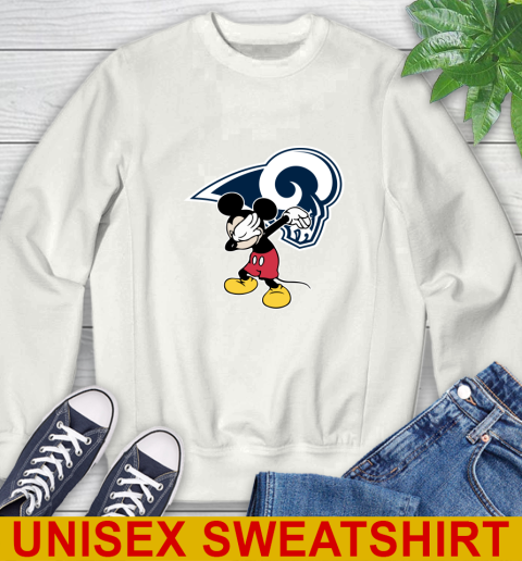 Los Angeles Rams NFL Football Dabbing Mickey Disney Sports Sweatshirt