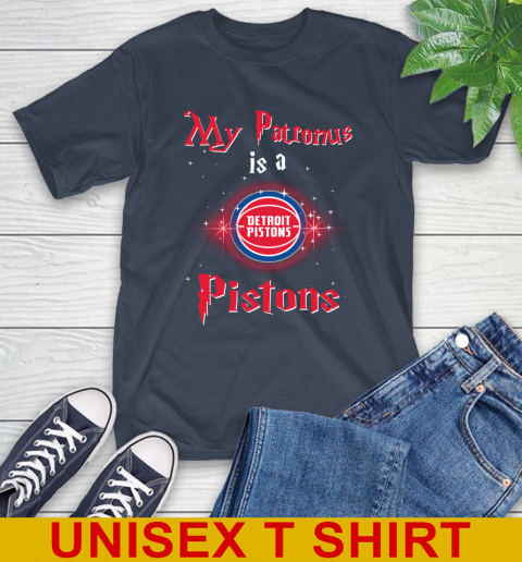 NBA Basketball Harry Potter My Patronus Is A Detroit Pistons T-Shirt 3