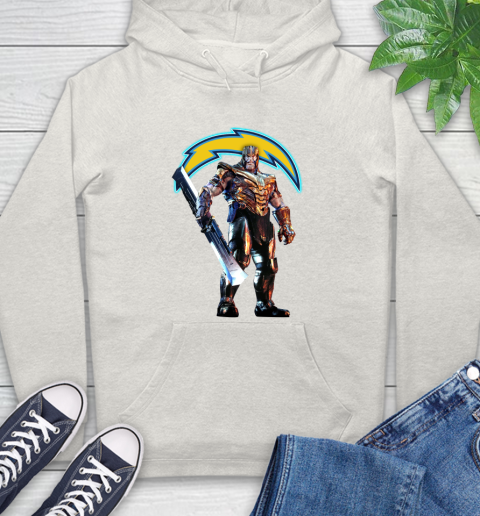 NFL Thanos Gauntlet Avengers Endgame Football San Diego Chargers Hoodie 12