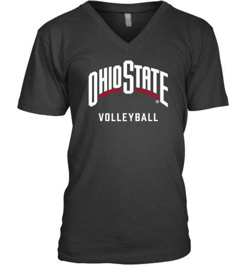 Ohio State Buckeyes Volleyball Black V-Neck T-Shirt