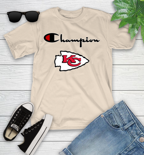 NFL Football Kansas City Chiefs Champion Shirt Youth T-Shirt 9