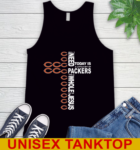 NFL All I Need Today Is A Little Bit Of Chicago Bears Shirt Tank Top