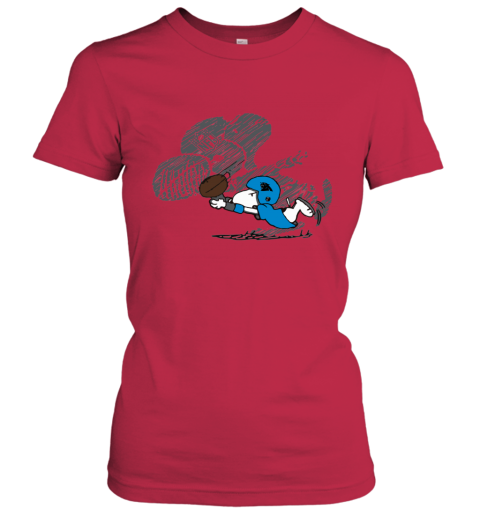 3qou carolina panthers snoopy plays the football game ladies t shirt 20 front red