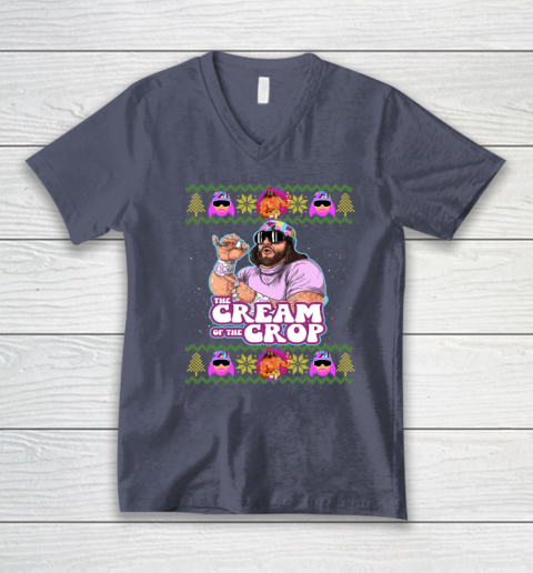 Macho The Cream of The Crop,Wrestling Ugly Christmas V-Neck T-Shirt 6