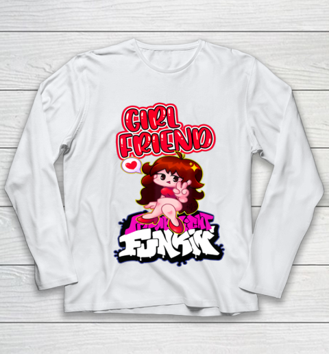 Graphic Friday Night Funkin Girlfriend Vaporwave For Fans Youth Long Sleeve