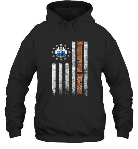 NHL American Flag Hockey Sports Edmonton Oilers Hoodie