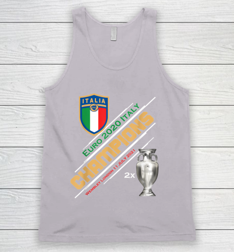 Italy Champions 2020 Euro Forza Azzurri Italia Football Tank Top 3