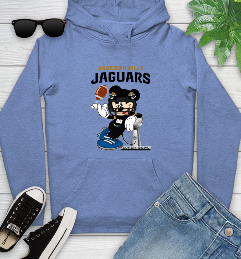 NFL Jacksonville Jaguars Mickey Mouse Disney Super Bowl Football T Shirt Youth Hoodie 25