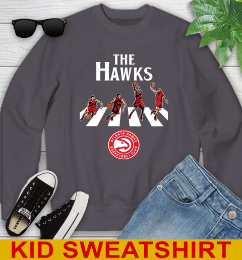 NBA Basketball Atlanta Hawks The Beatles Rock Band Shirt Youth Sweatshirt 5