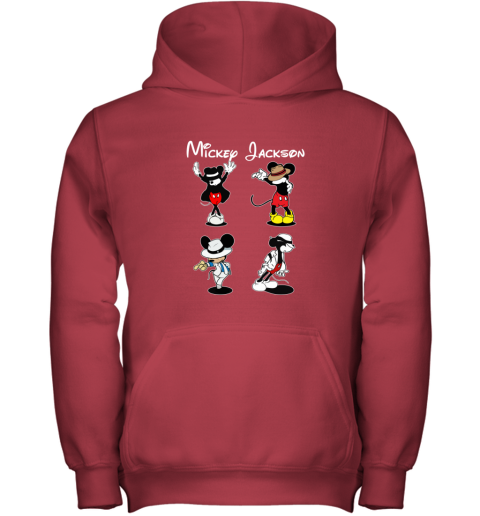 uf91 mickey jackson four style dance micheal jackson youth hoodie 43 front red