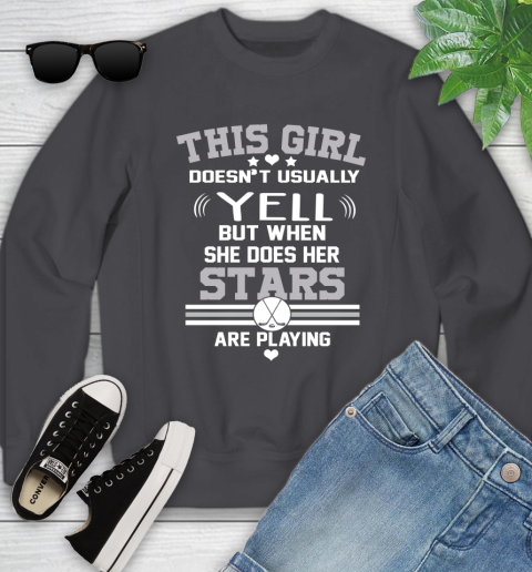 Dallas Stars NHL Hockey I Yell When My Team Is Playing Youth Sweatshirt 5