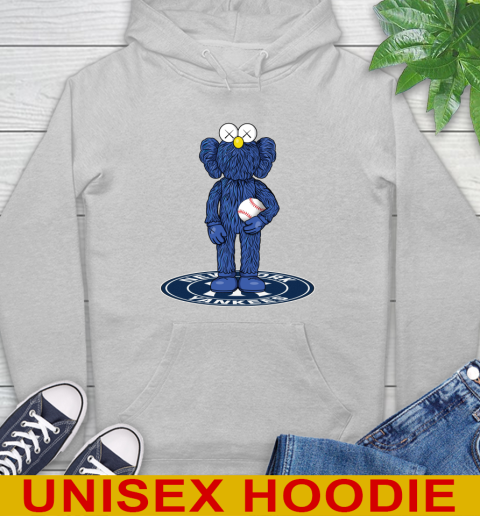 MLB Baseball New York Yankees Kaws Bff Blue Figure Shirt Hoodie 6