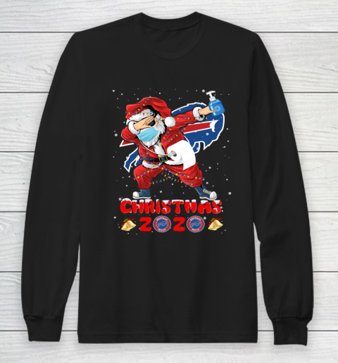 Buffalo Bills Funny Santa Claus Dabbing Christmas 2020 NFL Long Sleeve T-Shirt