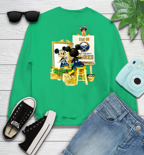 NHL Hockey Buffalo Sabres Mickey Drawing Shirt 31