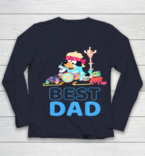 Bluey Best Dad Matching Family For Lover Youth Long Sleeve 2