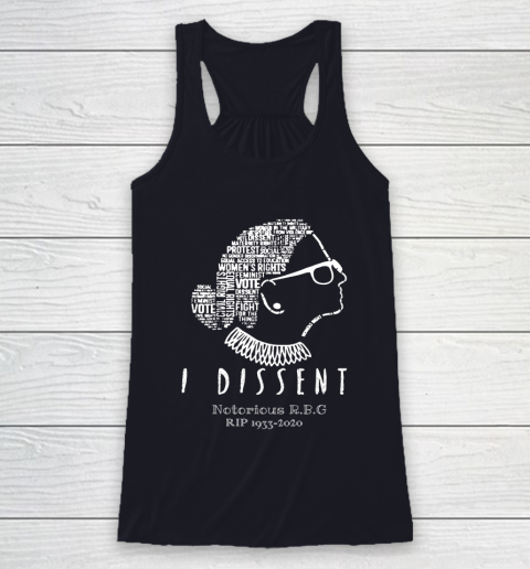Notorious RBG 1833  2020 R.I.P Ruth Bader Ginsburg I Dissent Racerback Tank 7