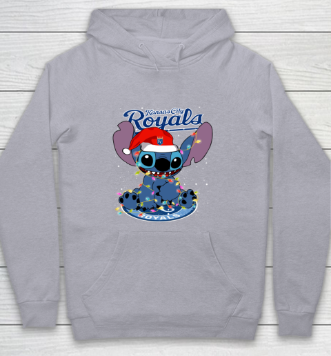 Kansas City Royals MLB noel stitch Baseball Christmas Youth Hoodie 4