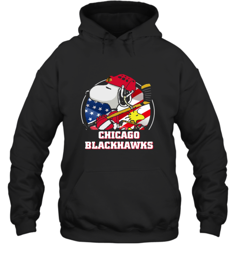 Chicago Blackhawks Ice Hockey Snoopy And Woodstock NHL Hoodie