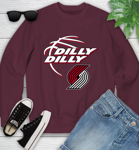 NBA Portland Trail Blazers Dilly Dilly Basketball Sports Youth Sweatshirt 5