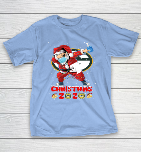 Green Bay Packers Funny Santa Claus Dabbing Christmas 2020 NFL T-Shirt 10
