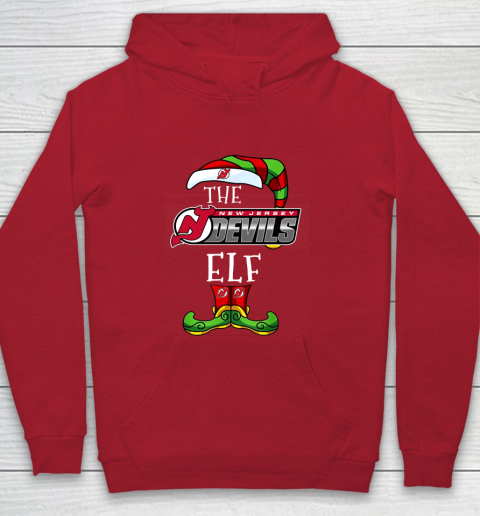 New Jersey Devils Christmas ELF Funny NHL Youth Hoodie 7