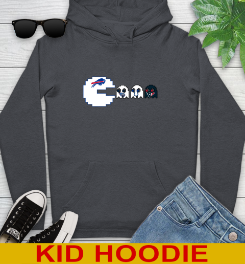 Buffalo Bills NFL Football Pac Man Champion Youth Hoodie 9