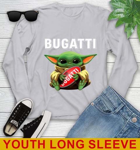 Star Wars Baby Yoda Hugs Bugatti Car Shirt 121