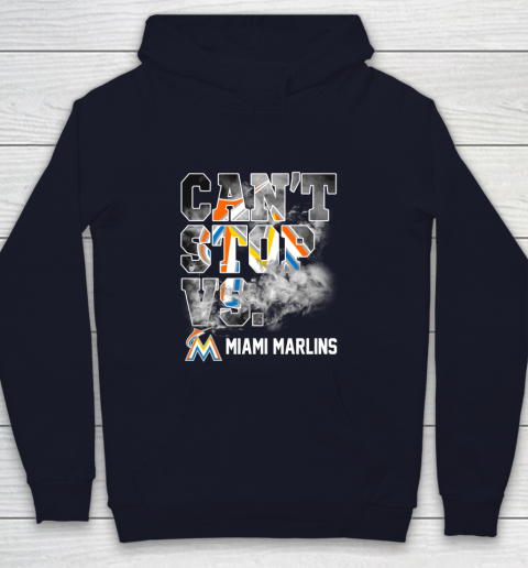 MLB Miami Marlins Baseball Can't Stop Vs Marlins Youth Hoodie 2