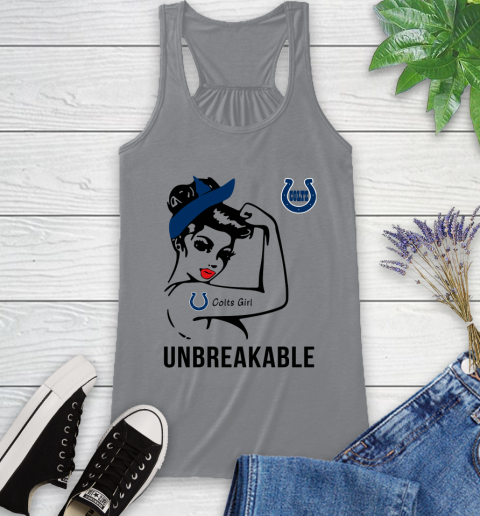 NFL Indianapolis Colts Girl Unbreakable Football Sports Racerback Tank 3