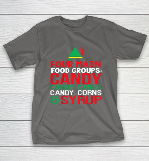 4 Main Food Groups Elf Buddy Christmas T-Shirt 8