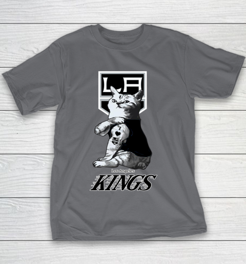 NHL My Cat Loves Los Angeles Kings Hockey Youth T-Shirt 5