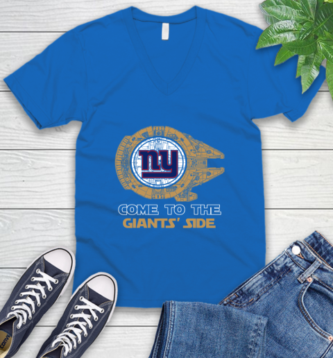 NFL Come To The New York Giants Wars Football Sports V-Neck T-Shirt 5