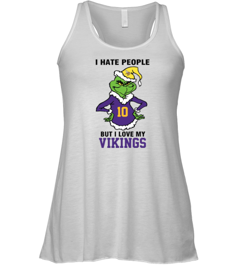 I Hate People But I Love My Vikings Minnesota Vikings NFL Teams Racerback Tank