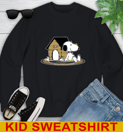 NHL Hockey Anaheim Ducks Snoopy The Peanuts Movie Shirt Youth Sweatshirt 2