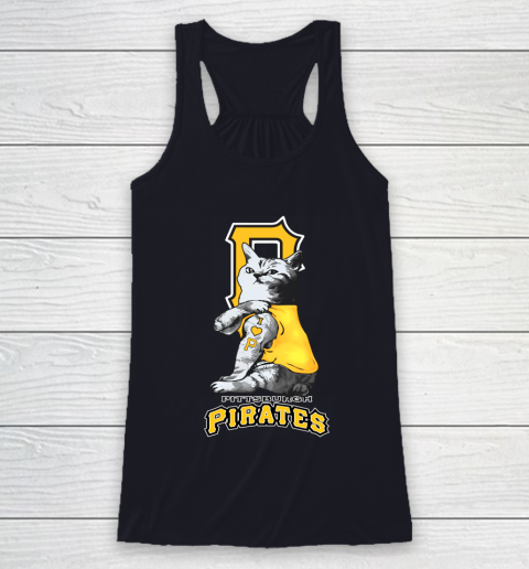 MLB Baseball My Cat Loves Pittsburgh Pirates Racerback Tank 7