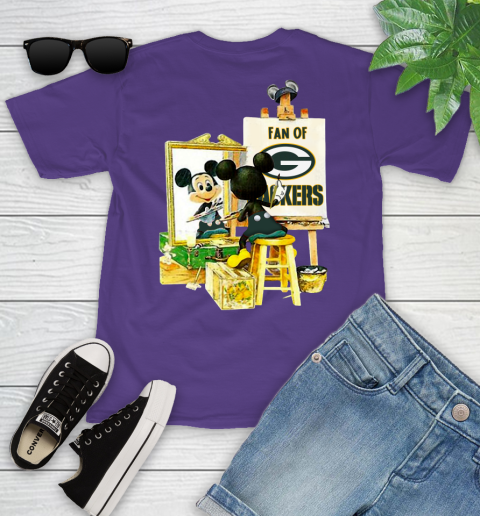 NFL Football Green Bay Packers Mickey Drawing Shirt 96