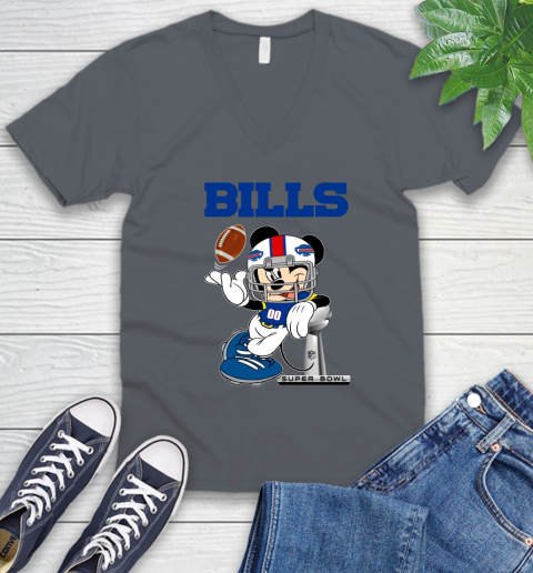 NFL Buffalo Bills Mickey Mouse Disney Super Bowl Football T Shirt V-Neck T-Shirt 5