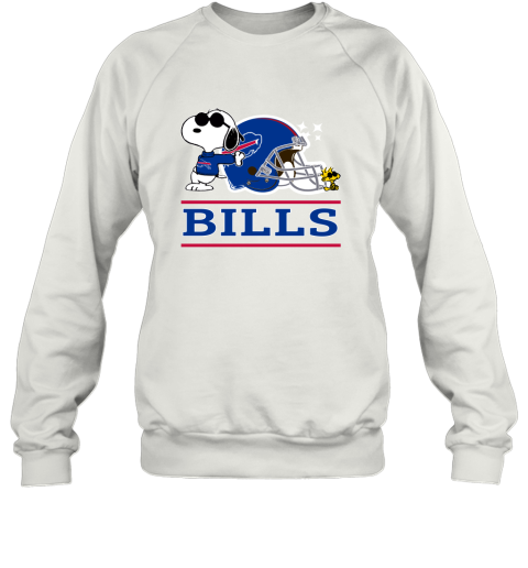 The buffalo Bills Joe Cool And Woodstock Snoopy Mashup Sweatshirt